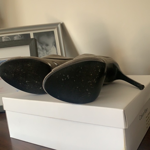 Calvin Klein Patrish Kid Suede Heels - Picture 5 of 7